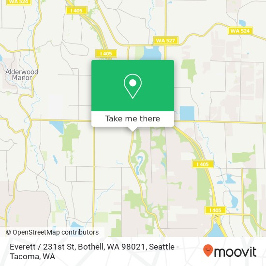 Everett / 231st St, Bothell, WA 98021 map