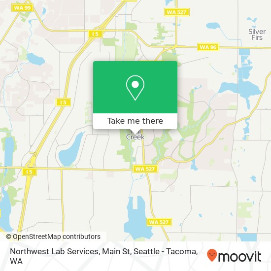 Northwest Lab Services, Main St map