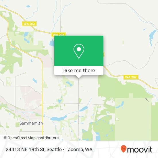 Mapa de 24413 NE 19th St, Sammamish, WA 98074