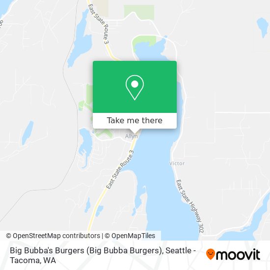 Big Bubba's Burgers map