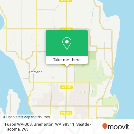 Mapa de Fuson WA-303, Bremerton, WA 98311
