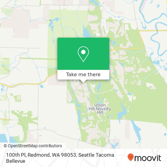 Mapa de 100th Pl, Redmond, WA 98053