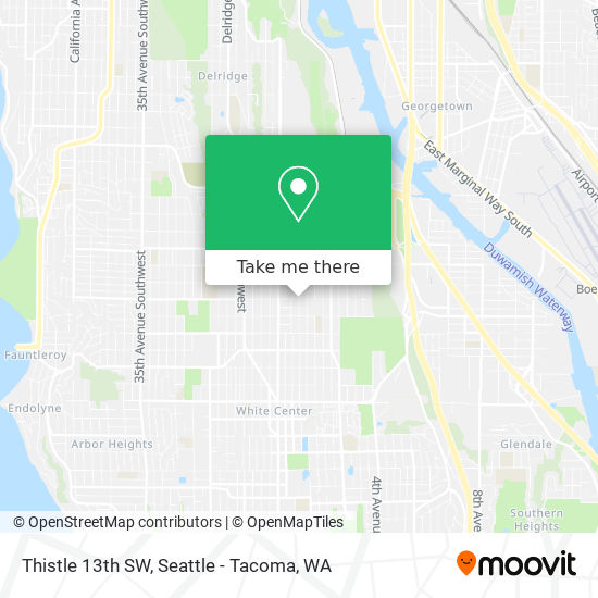 Thistle 13th SW map