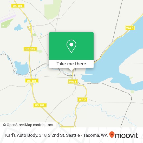 Mapa de Karl's Auto Body, 318 S 2nd St