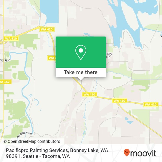 Mapa de Pacificpro Painting Services, Bonney Lake, WA 98391