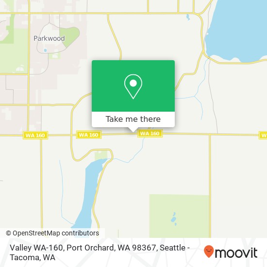 Valley WA-160, Port Orchard, WA 98367 map