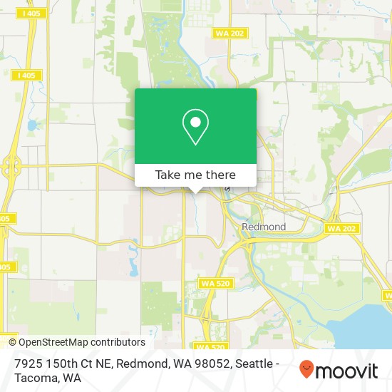 7925 150th Ct NE, Redmond, WA 98052 map
