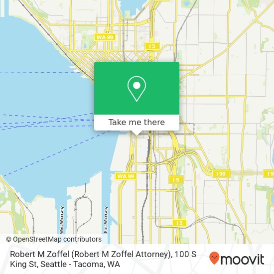 Mapa de Robert M Zoffel (Robert M Zoffel Attorney), 100 S King St