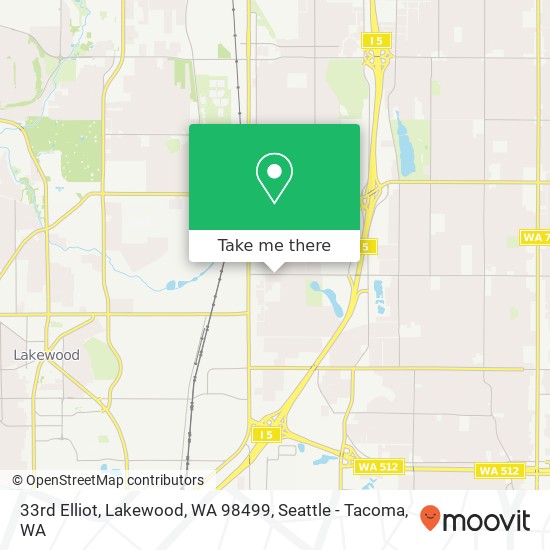 33rd Elliot, Lakewood, WA 98499 map