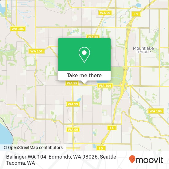 Ballinger WA-104, Edmonds, WA 98026 map