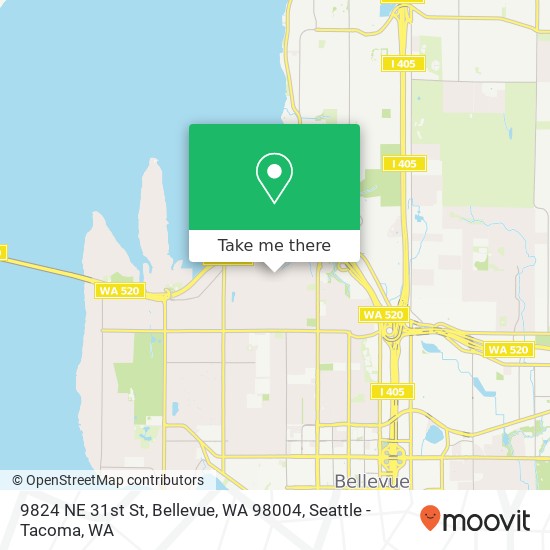 9824 NE 31st St, Bellevue, WA 98004 map