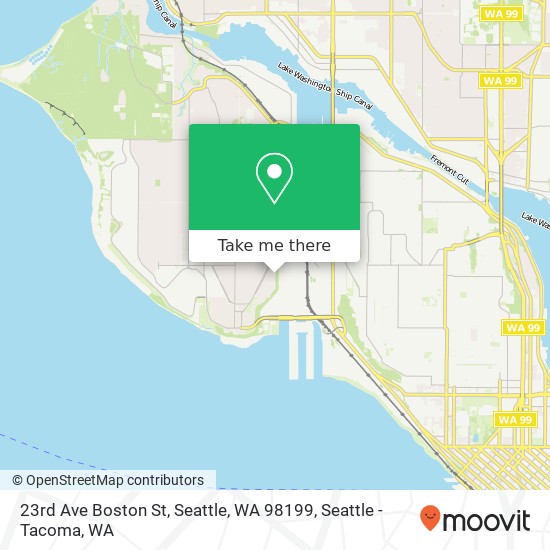 Mapa de 23rd Ave Boston St, Seattle, WA 98199