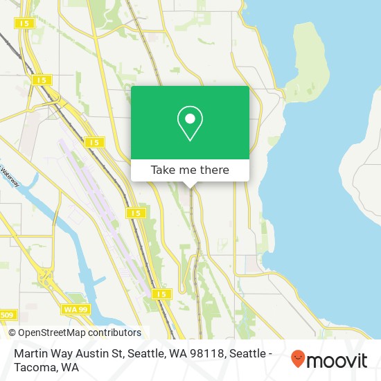 Martin Way Austin St, Seattle, WA 98118 map