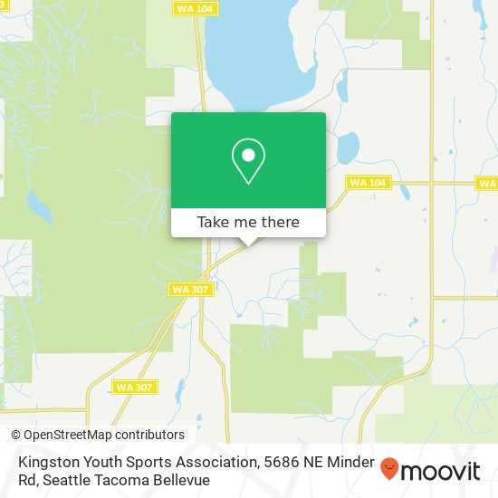 Mapa de Kingston Youth Sports Association, 5686 NE Minder Rd