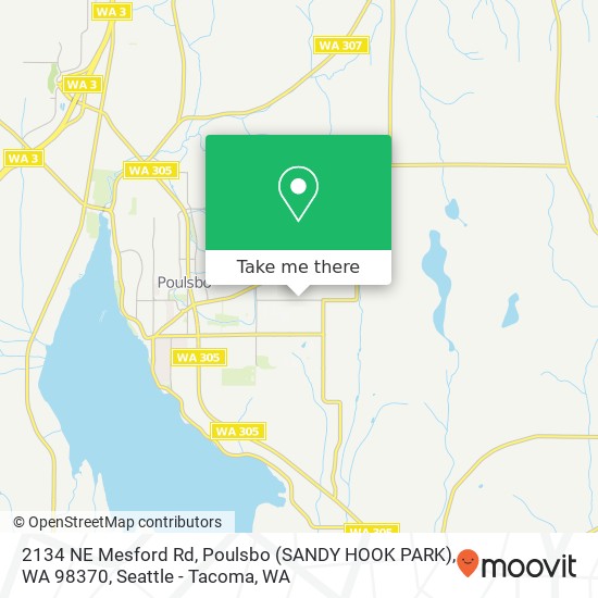 2134 NE Mesford Rd, Poulsbo (SANDY HOOK PARK), WA 98370 map