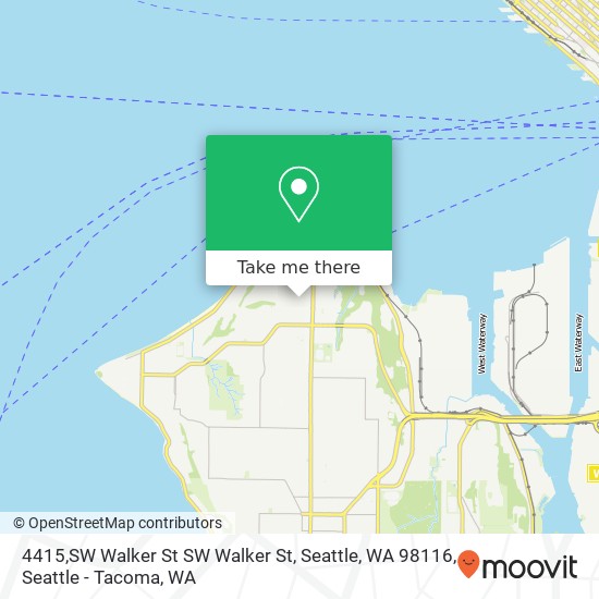 4415,SW Walker St SW Walker St, Seattle, WA 98116 map