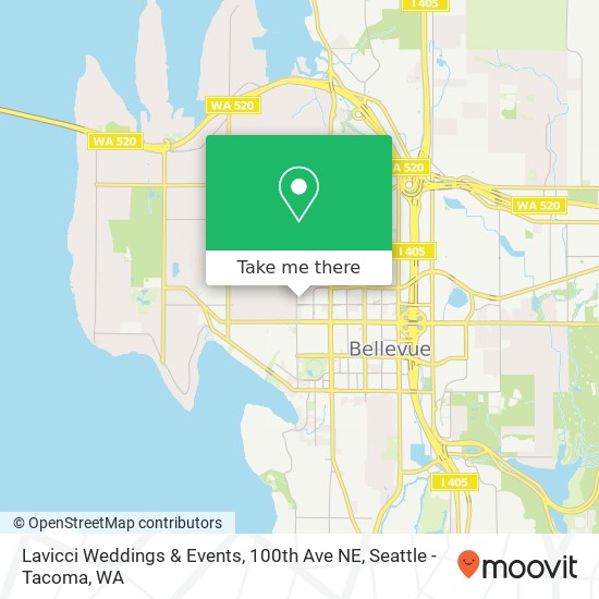 Lavicci Weddings & Events, 100th Ave NE map