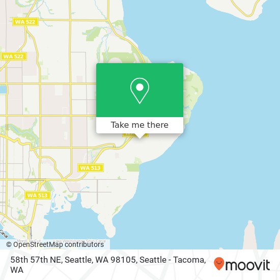 58th 57th NE, Seattle, WA 98105 map