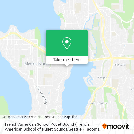 Mapa de French American School Puget Sound