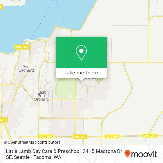Mapa de Little Lamb Day Care & Preschool, 2415 Madrona Dr SE