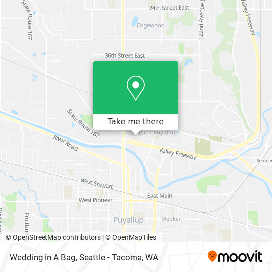 Wedding in A Bag map