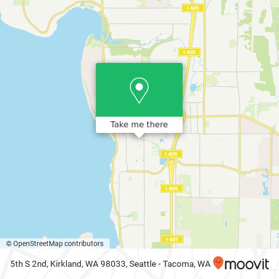 Mapa de 5th S 2nd, Kirkland, WA 98033