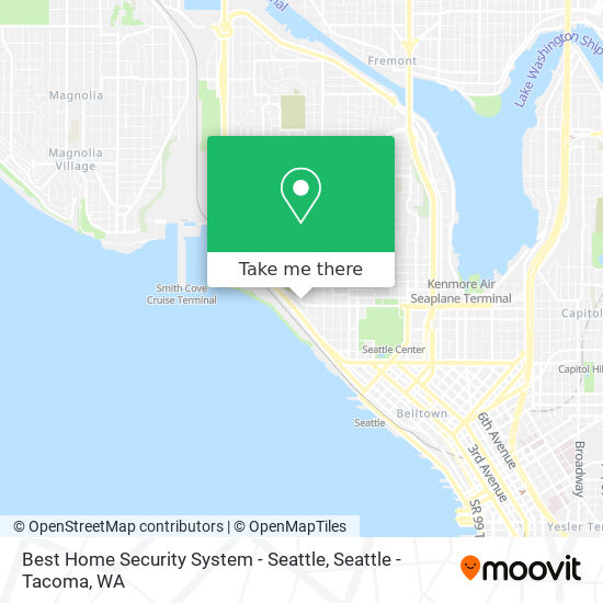 Mapa de Best Home Security System - Seattle