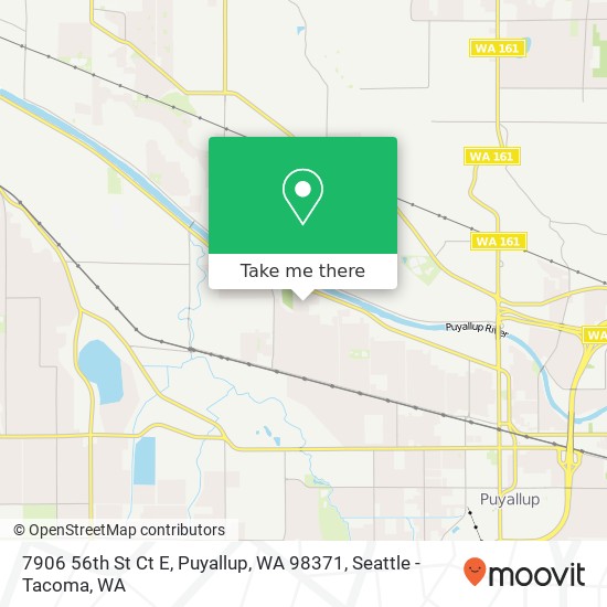 Mapa de 7906 56th St Ct E, Puyallup, WA 98371