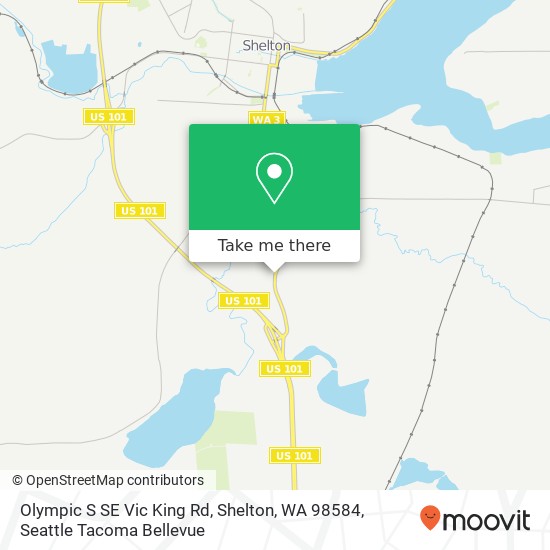 Mapa de Olympic S SE Vic King Rd, Shelton, WA 98584