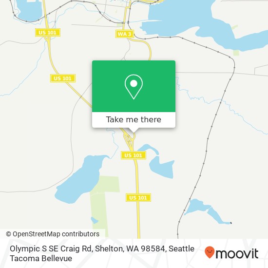 Olympic S SE Craig Rd, Shelton, WA 98584 map