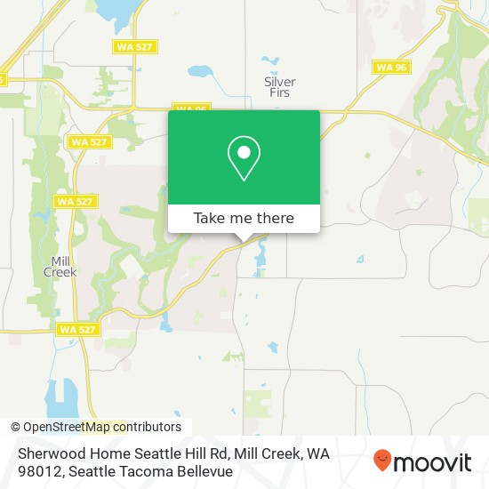 Sherwood Home Seattle Hill Rd, Mill Creek, WA 98012 map