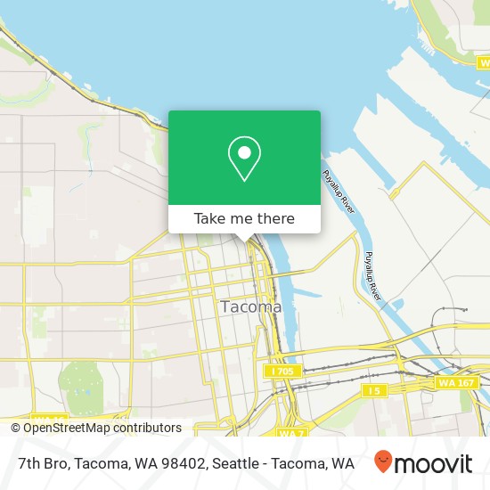 Mapa de 7th Bro, Tacoma, WA 98402