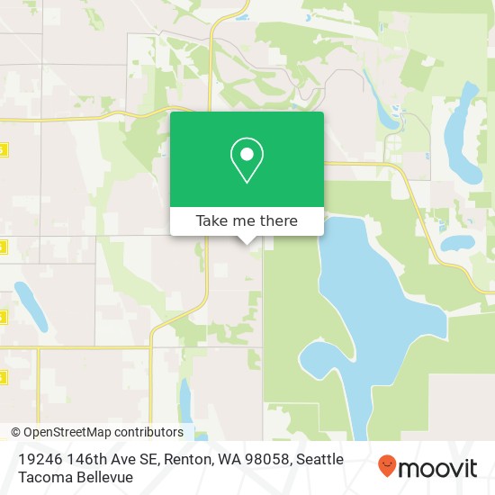 Mapa de 19246 146th Ave SE, Renton, WA 98058