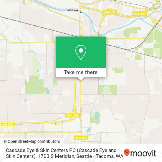 Mapa de Cascade Eye & Skin Centers PC (Cascade Eye and Skin Centers), 1703 S Meridian