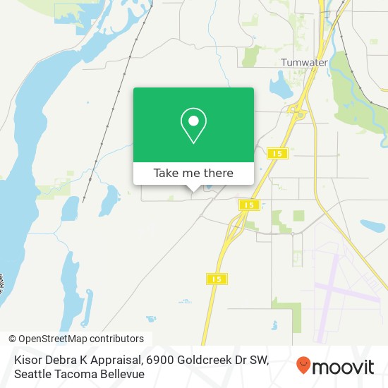 Kisor Debra K Appraisal, 6900 Goldcreek Dr SW map