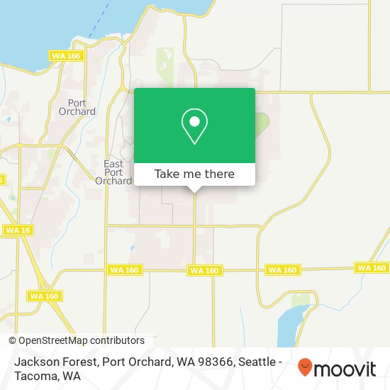 Mapa de Jackson Forest, Port Orchard, WA 98366