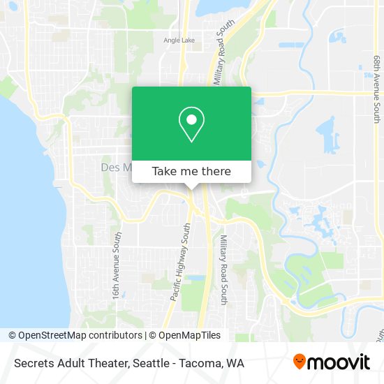 Secrets Adult Theater map
