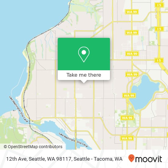 12th Ave, Seattle, WA 98117 map