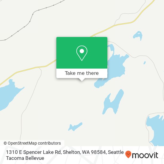Mapa de 1310 E Spencer Lake Rd, Shelton, WA 98584