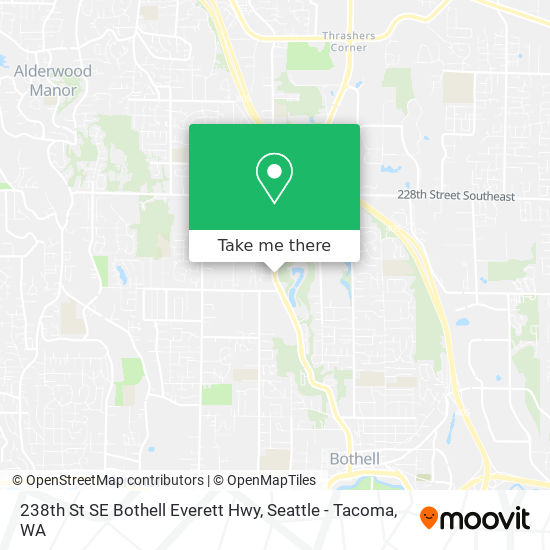 Mapa de 238th St SE Bothell Everett Hwy