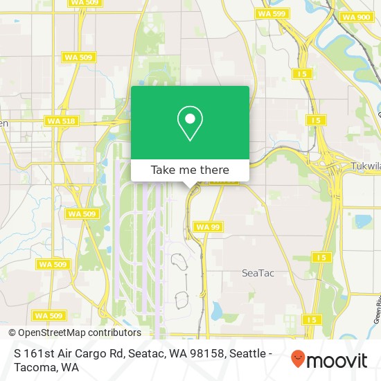 Mapa de S 161st Air Cargo Rd, Seatac, WA 98158