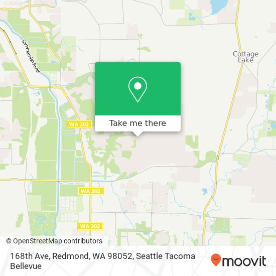 Mapa de 168th Ave, Redmond, WA 98052