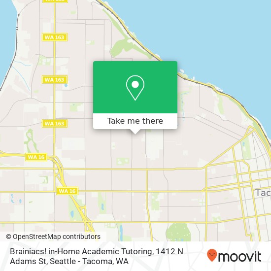 Mapa de Brainiacs! in-Home Academic Tutoring, 1412 N Adams St