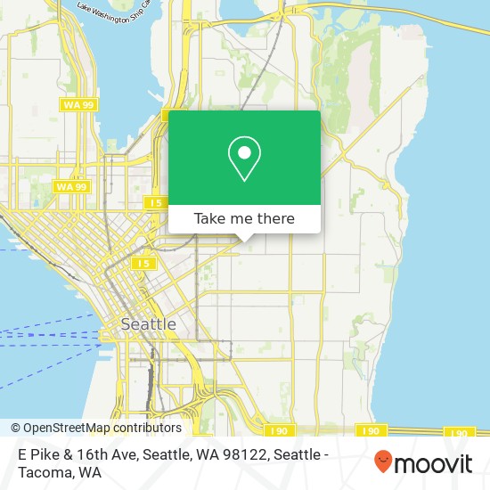 Mapa de E Pike & 16th Ave, Seattle, WA 98122