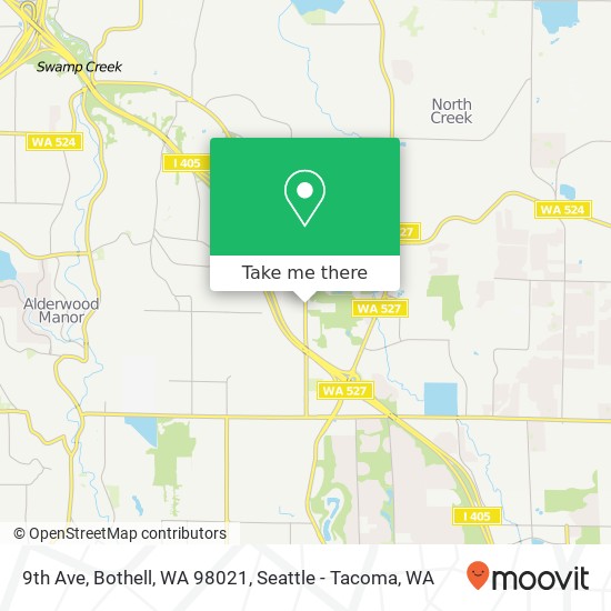 Mapa de 9th Ave, Bothell, WA 98021