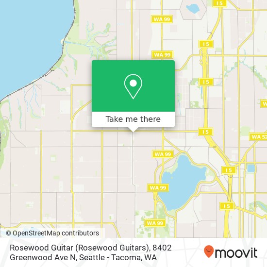 Rosewood Guitar (Rosewood Guitars), 8402 Greenwood Ave N map