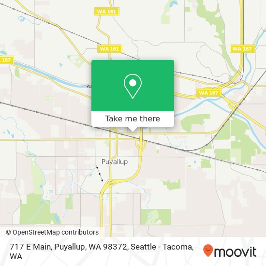 Mapa de 717 E Main, Puyallup, WA 98372