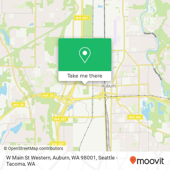 Mapa de W Main St Western, Auburn, WA 98001