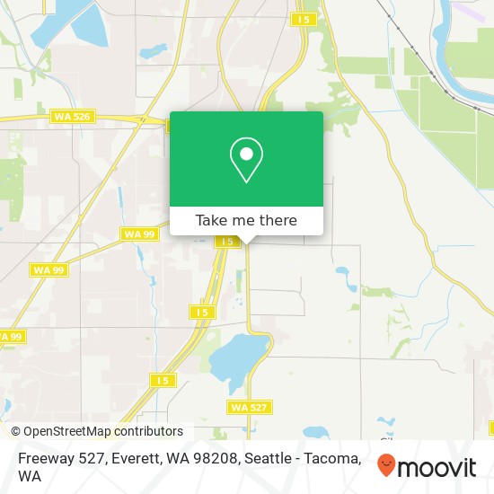 Mapa de Freeway 527, Everett, WA 98208