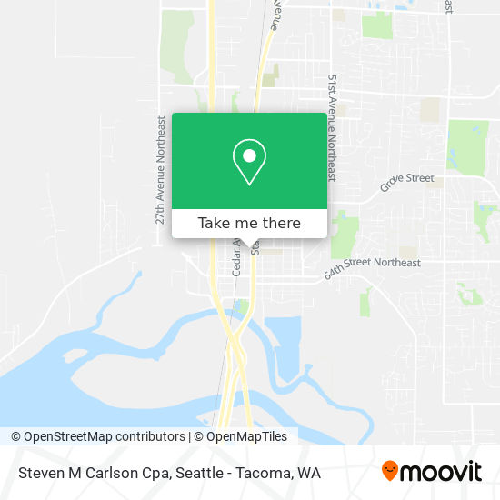 Steven M Carlson Cpa map